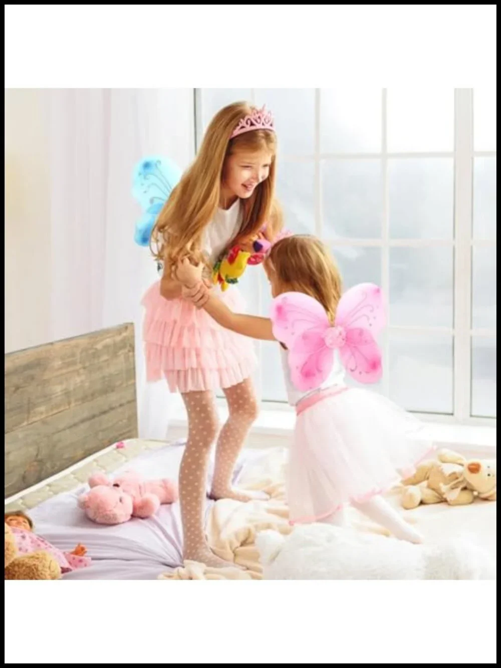 12 Pack Sparkle Butterfly Fairy Wings Dress Up Costume Accessories Girls Party